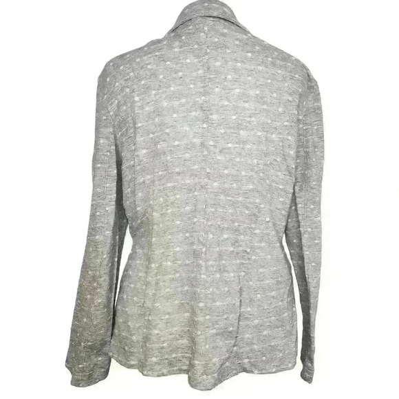SO girls gray and white polka dot long sleeve blazer size XL - Picture 2 of 9